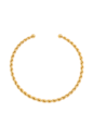 CHOKER ARO TORCIDO BANHADA A OURO CH403-O
