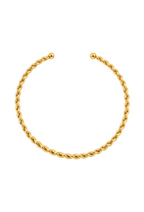 CHOKER ARO TORCIDO BANHADA A OURO CH403-O