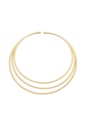 CHOKER ARO TRIPLO DESIGN MINIMALISTA NO OURO CH378-O