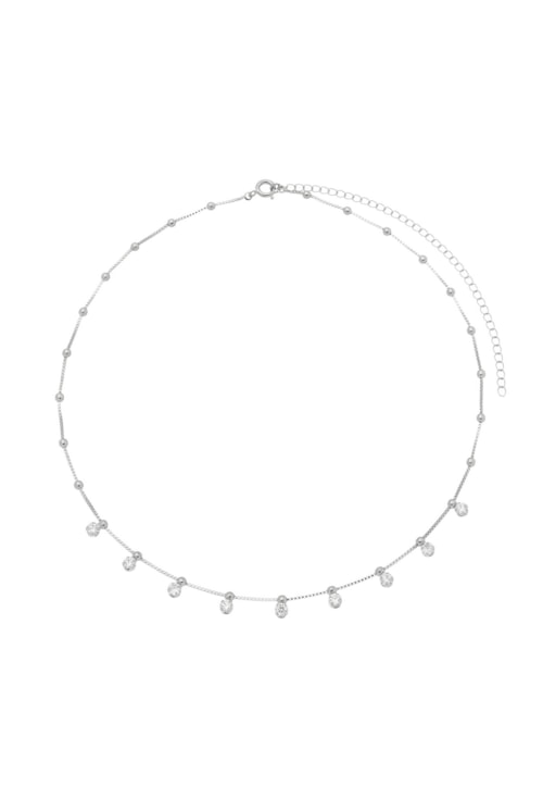 CHOKER COM BOLINHAS E ZIRCÔNIAS CRISTAL CH141-R CHOKER COM BOLINHAS E ZIRCÔNIAS CRISTAL CH141-R