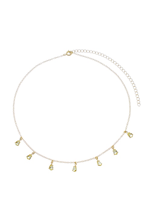 CHOKER COM CRISTAIS CITRINO GOTA CH217-O