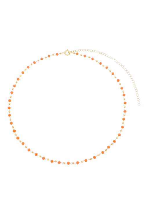 CHOKER COM CRISTAIS LARANJA CH157-O