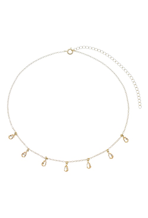 CHOKER COM CRISTAIS MORGANITA GOTA CH217-O