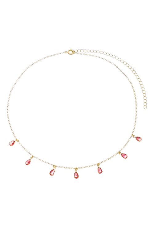 CHOKER COM CRISTAIS RUBELITA GOTA CH217-O