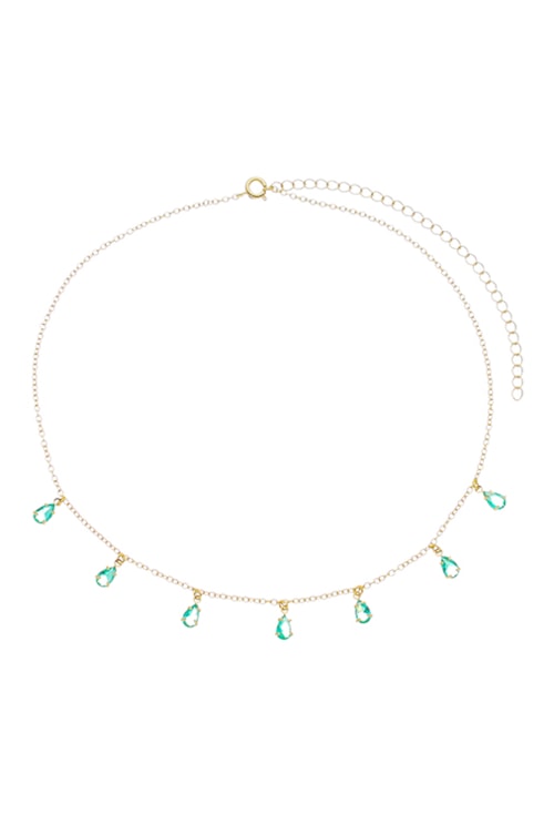 CHOKER COM CRISTAIS TURMALINA GOTA CH217-O