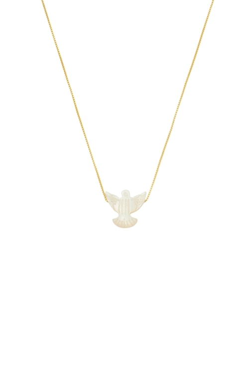 CHOKER COM ESPÍRITO SANTO EM MADREPÉROLA NO OURO CH347-O CHOKER COM ESPÍRITO SANTO EM MADREPÉROLA NO OURO CH347-O