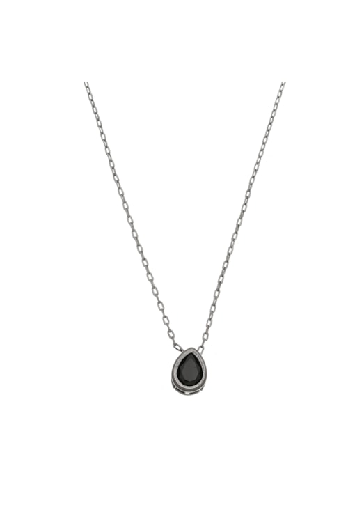 CHOKER COM GOTA ZIRCÔNIA ÔNIX NO GRAFITE CH111-G