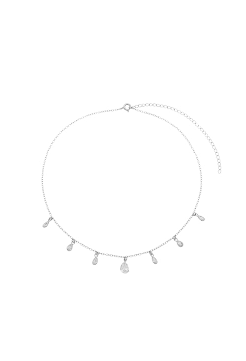 CHOKER COM GOTAS DE ZIRCÔNIA CRISTAL CH084-R