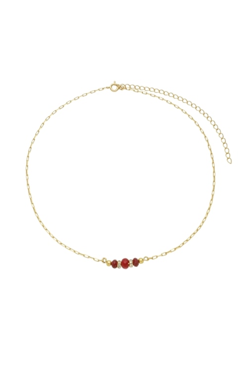 CHOKER COM JADE RUBI NO OURO CH354-O