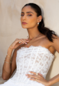 CHOKER COM PEDRAS JADE MORANGO BANHADA A OURO CH401-O