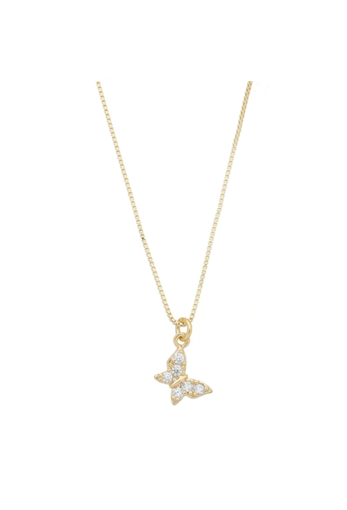 CHOKER COM PINGENTE BORBOLETA CRAVEJADA CH207-O CHOKER COM PINGENTE BORBOLETA CRAVEJADA CH207-O
