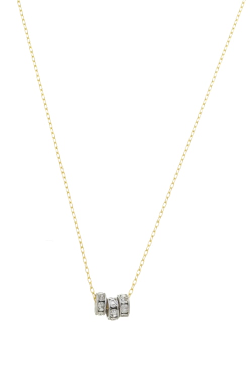 CHOKER COM PINGENTE REDONDO CRAVEJADO OURO E RÓDIO CH312-O/R CHOKER COM PINGENTE REDONDO CRAVEJADO OURO E RÓDIO CH312-O/R