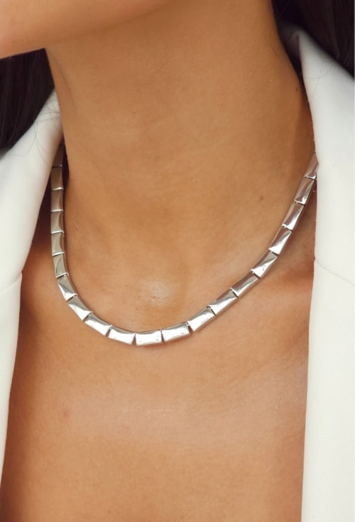 CHOKER COM PLAQUINHAS LISAS RODIADA CH381-R