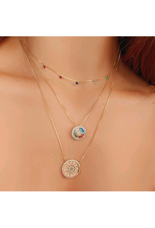 CHOKER COM PONTOS DE LUZ COLORS CH149-O