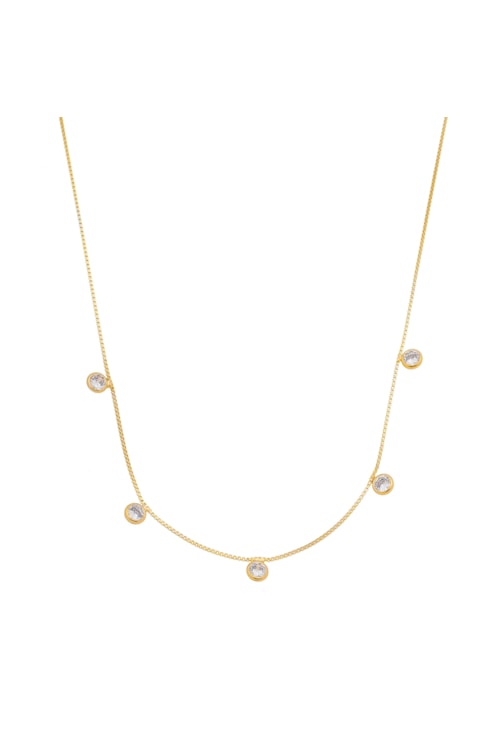 CHOKER COM PONTOS DE LUZ CRISTAL CH149-O