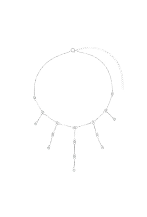 CHOKER COM PONTOS DE LUZ CRISTAL E CORRENTES CH199-R