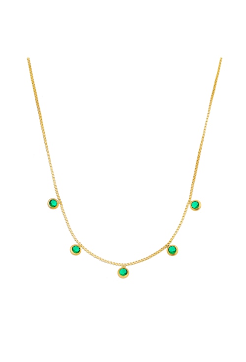 CHOKER COM PONTOS DE LUZ ESMERALDA CH150-O