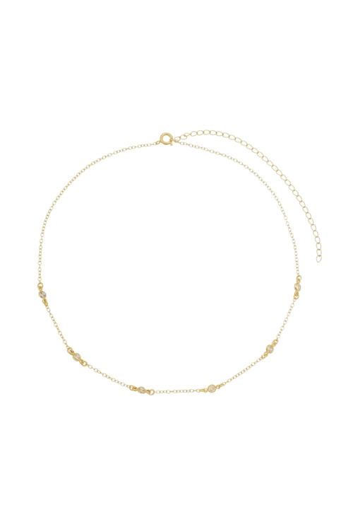 CHOKER COM PONTOS DE LUZ NO OURO CH142-O