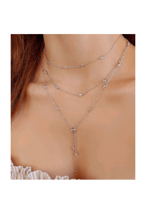 CHOKER COM PONTOS DE LUZ NO RÓDIO CH142-R