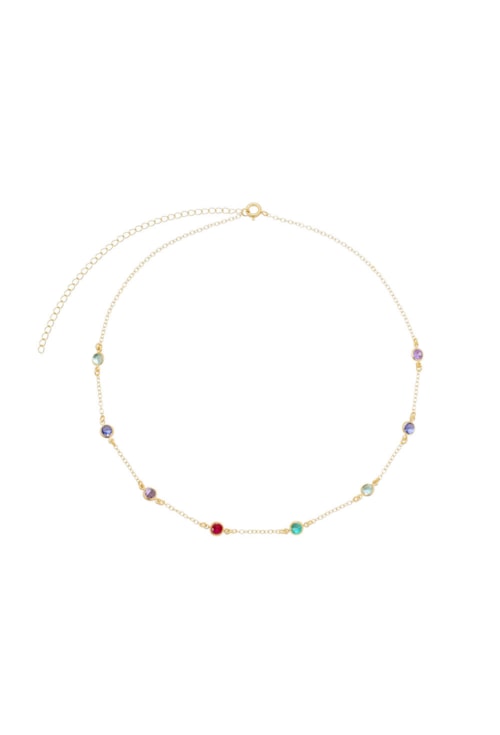 CHOKER COM PONTOS DE LUZ RAINBOW CH079-O
