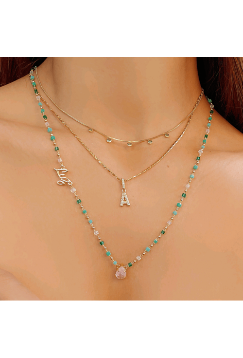 CHOKER COM PONTOS DE LUZ TURMALINA CH150-O