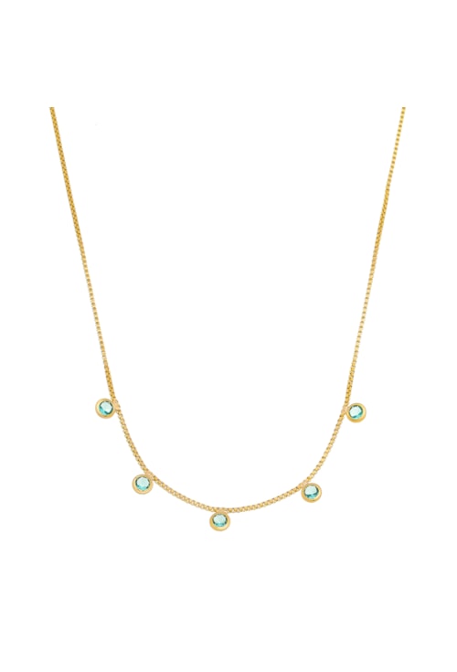 CHOKER COM PONTOS DE LUZ TURMALINA CH150-O
