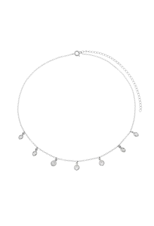 CHOKER COM ZIRCONIAS CRISTAL NO RÓDIO CH134-R