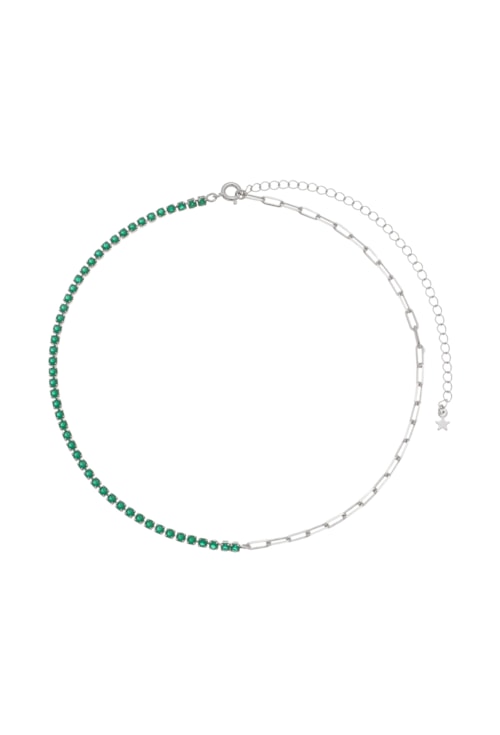 CHOKER CORRENTE E  RIVIERA ESMERALDA CH144-R