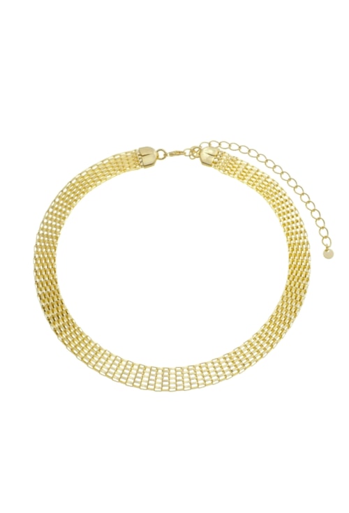 CHOKER CORRENTE ESTEIRA M NO OURO CH287-O CHOKER CORRENTE ESTEIRA M NO OURO CH287-O