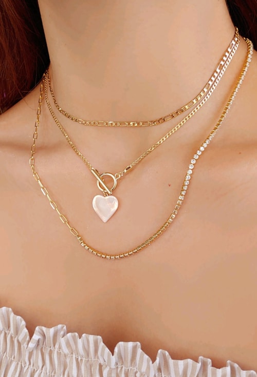 CHOKER CORRENTE FÍGARO NO OURO CH119-O CHOKER CORRENTE FÍGARO NO OURO CH119-O