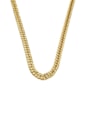 CHOKER CORRENTE GROSSA EM AÇO INOX DOURADO CH373-AD