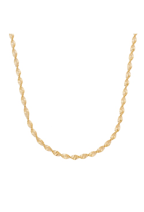CHOKER CORRENTE MALHA TORCIDA OURO CH137-O CHOKER CORRENTE MALHA TORCIDA OURO CH137-O