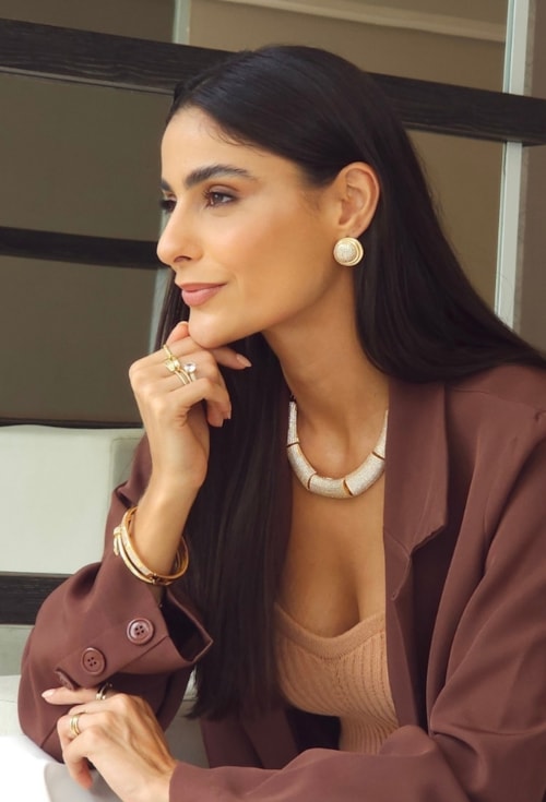 CHOKER CRAVEJADA DOURADA CH382-O