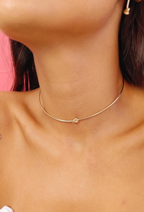 CHOKER DE ARO COM NÓ CH246-O