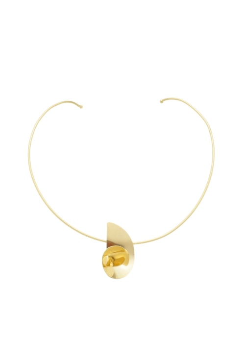 CHOKER DE ARO COM PINGENTE DE FLOR MODERNA CH264-O