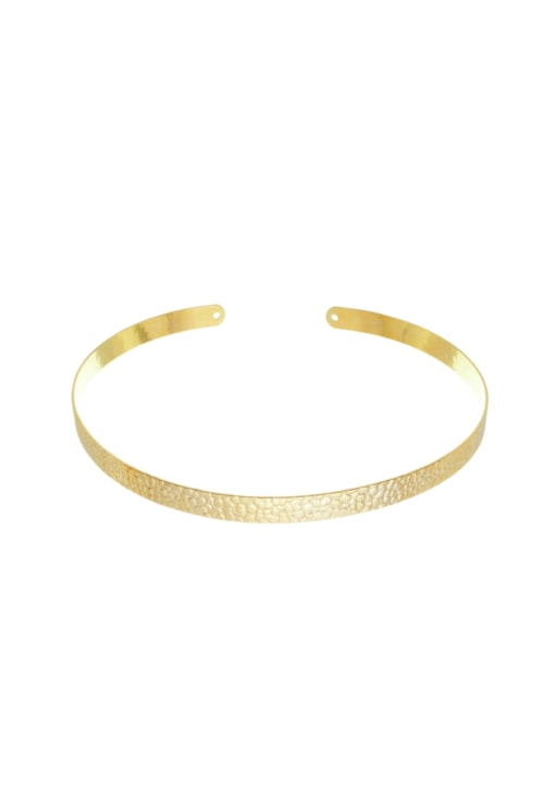 CHOKER DE ARO COM TEXTURA NO OURO CH281-O