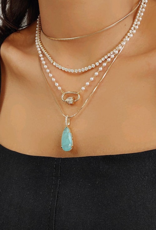 CHOKER DE ARO E CORRENTE DE ELOS NO OURO CH193-O