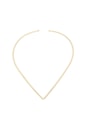 CHOKER DE ARO EM ¨V¨ NO OURO CH320-O