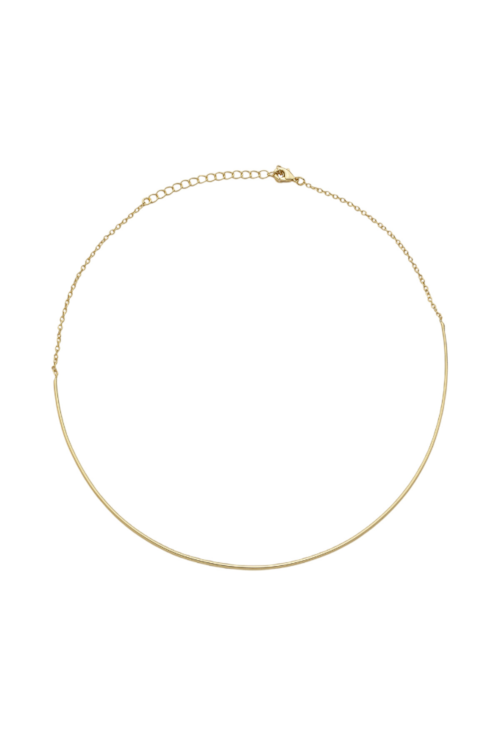 CHOKER DE ARO LISO MINIMALISTA NO OURO CH357-O