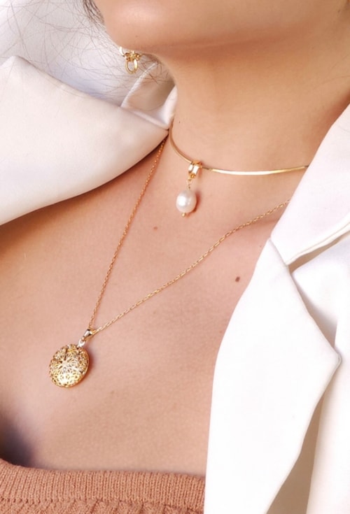 CHOKER DE ARO LISO MINIMALISTA NO OURO CH357-O