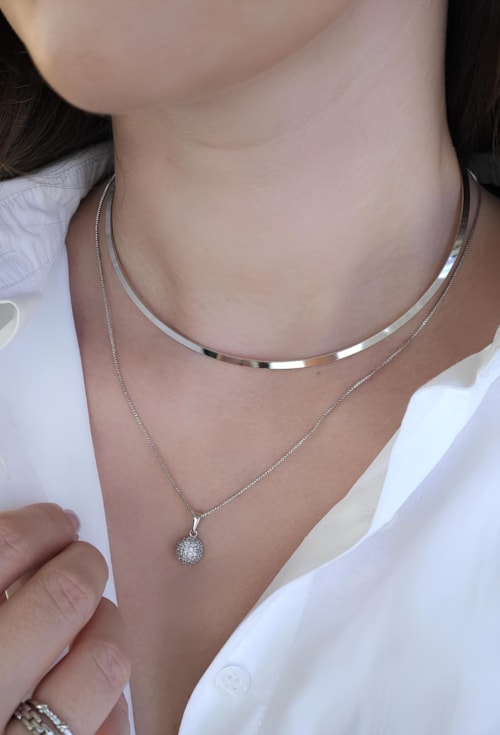 CHOKER DE ARO LISO NO RÓDIO CH241-R