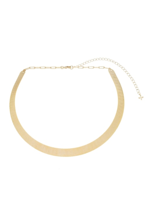 CHOKER DE ARO MODERNO COM TEXTURA NO OURO CH279-O CHOKER DE ARO MODERNO COM TEXTURA NO OURO CH279-O
