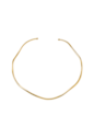 CHOKER DE ARO ONDULADO NO OURO CH360-O