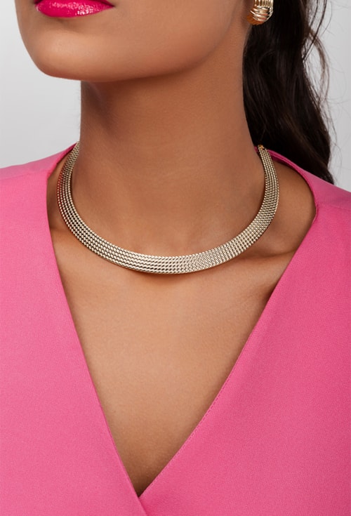 CHOKER DE ARO TEXTURIZADO CH243-O