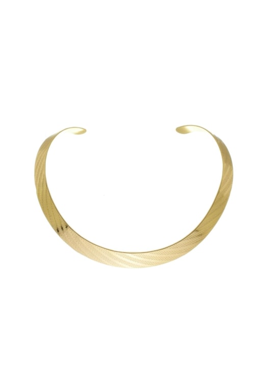 CHOKER DE ARO TEXTURIZADO NO OURO CH248-O