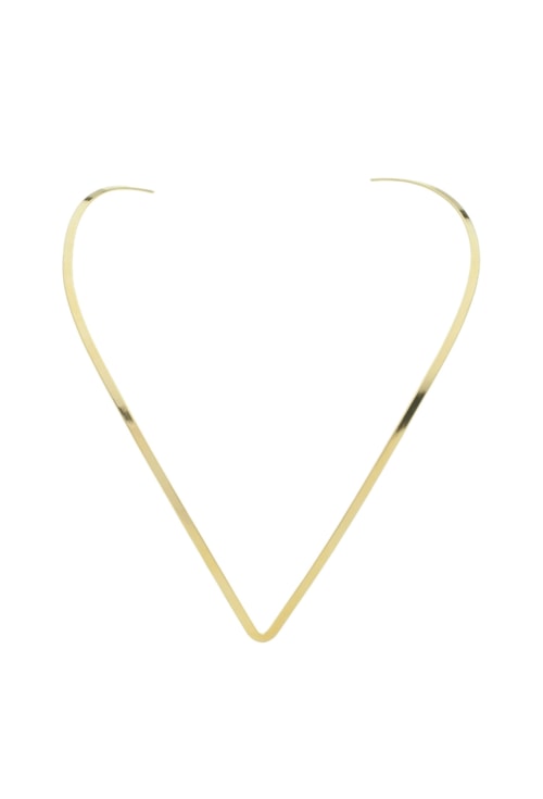CHOKER DE ARO TRIANGULAR NO OURO CH273-O