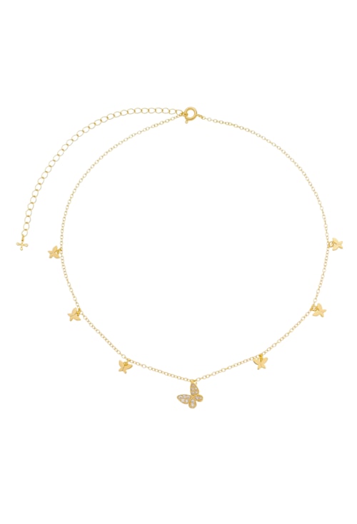 CHOKER DE BORBOLETA CRAVEJADA CH182-O