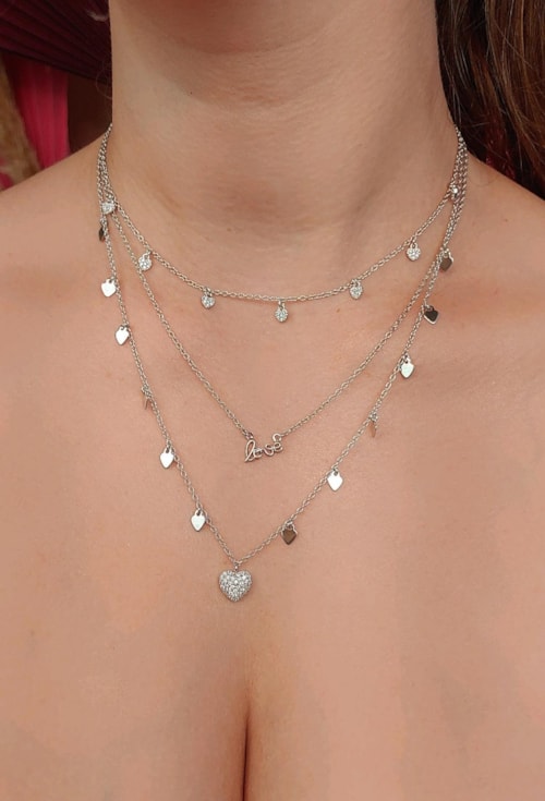 CHOKER DE CORAÇÕES CRAVEJADO CH184-R