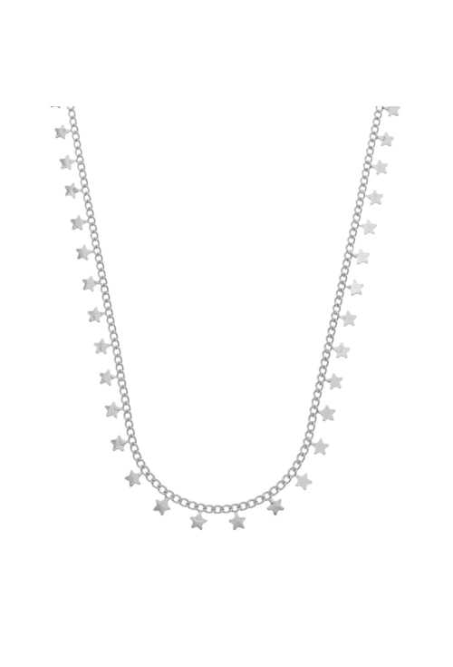 CHOKER DE CORRENTE COM MINI ESTRELAS CH053-R