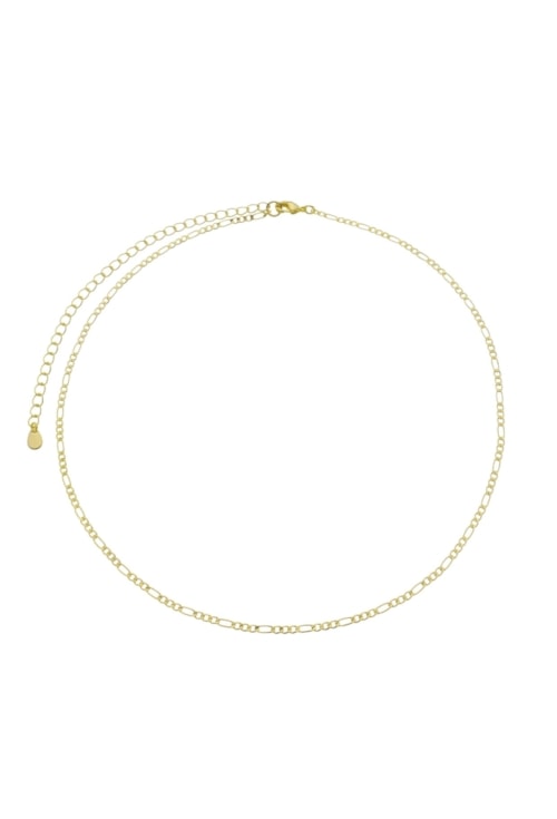 CHOKER DE CORRENTE FÍGARO NO OURO CH307-O